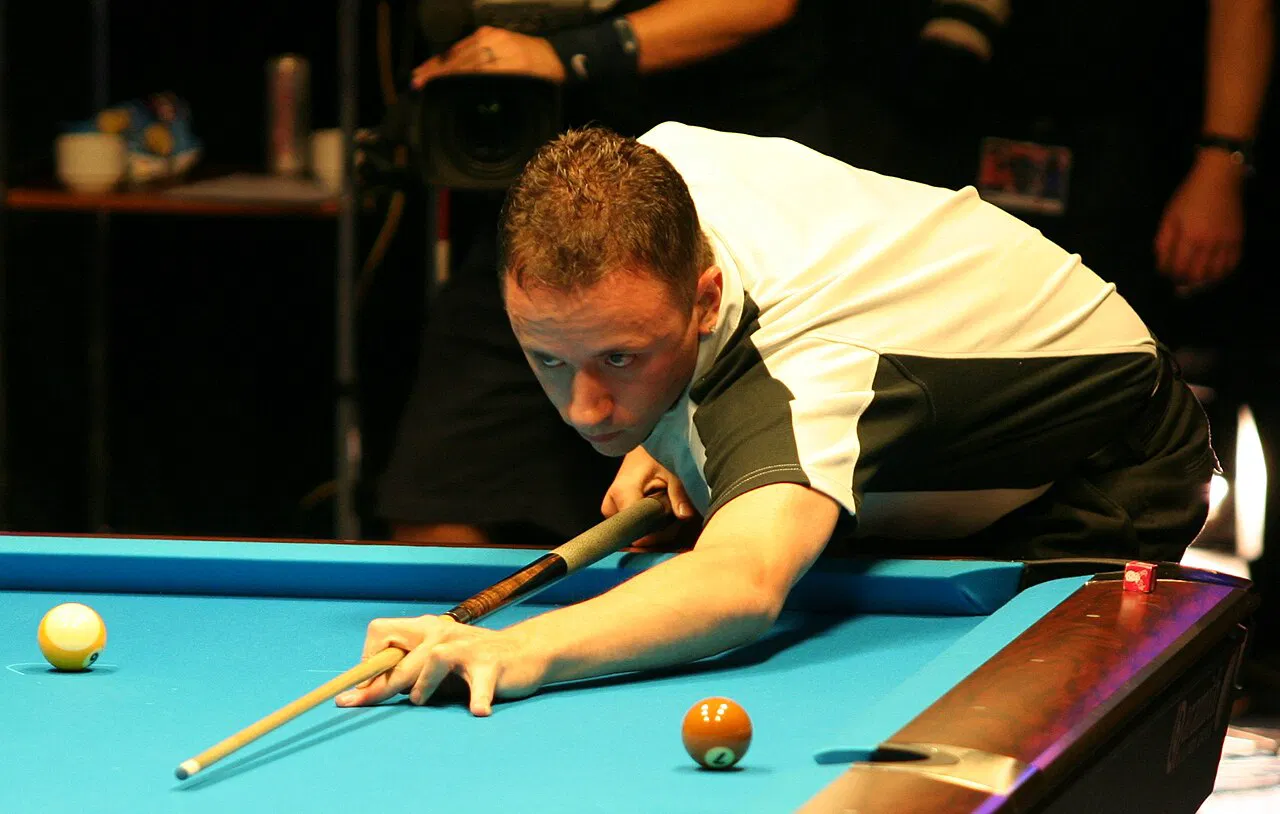 Shane Van Boening competing at the Mosconi Cup 2008 in Malta