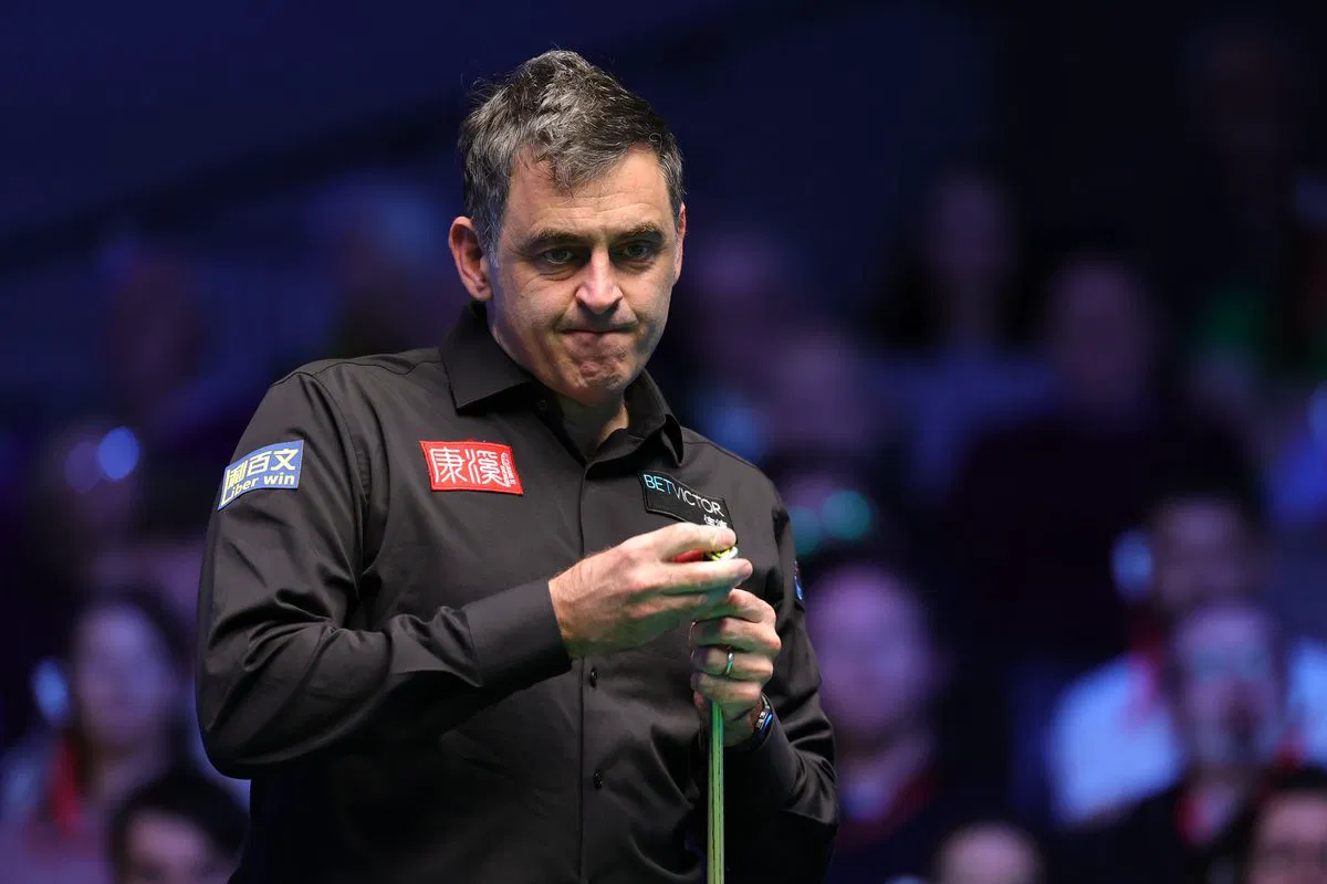 Ronnie O'Sullivan during the 2026 Northern Ireland Open in Belfast