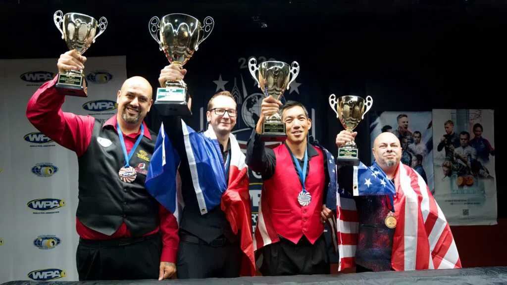 The top four finishers in the inaugural WPA Freestyle World Championship